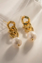 Stainless Steel Pearl Earrings Earrings