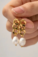 Stainless Steel Pearl Earrings Earrings