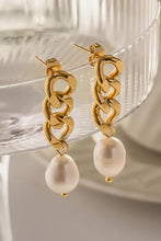 Stainless Steel Pearl Earrings Earrings