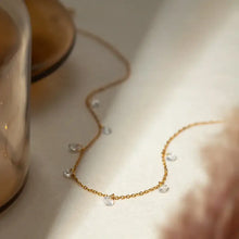 Stainless Steel Rhinestone Pendant Necklace Fashion Jewelry