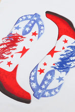 Star Cowboy Boots Graphic Tee Woman T Shirts