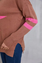 Star Scoop Neck Dropped Shoulder T-Shirt Woman T Shirts