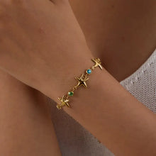 18K Gold-Plated Starfish Chain Bracelet Gold One Size Bracelets