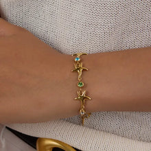 18K Gold-Plated Starfish Chain Bracelet Bracelets