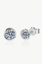 Sterling silver diamond stud earrings with limited warranty included