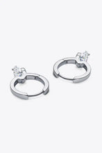 Sterling silver drop earrings with carat moissanite marquise gems