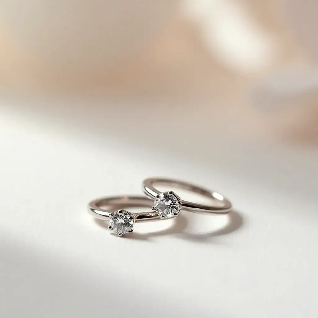Porque a joalharia em prata de lei com moissanite é perfeita para casais modernos