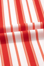 Stripe Print Contrast Short Sleeve T Shirt for Women Woman T Shirts