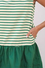 Stripe Woven Sleeveless Mini Dress Casual Dresses