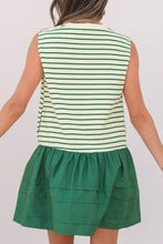 Stripe Woven Sleeveless Mini Dress Casual Dresses