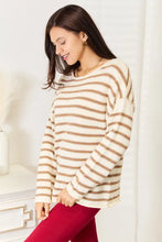 Striped Boat Neck Sweater for Women Sweater Pullovers