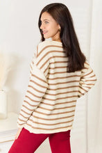 Striped Boat Neck Sweater for Women Sweater Pullovers