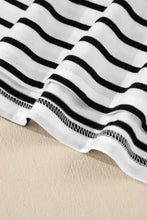 Striped Boatneck Short Sleeve T Shirt for Women Woman T Shirts