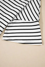 Striped Boatneck Short Sleeve T Shirt for Women Woman T Shirts