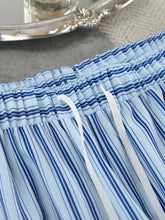 Light blue navy striped cotton shorts from Striped Cami & Shirt and Pants Lounge Set