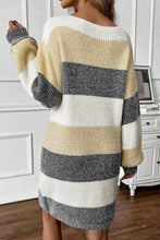 Striped Knit Sweater Dress for Women