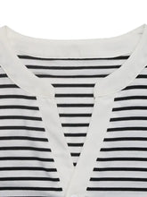 Striped Puff Sleeve Blouse for Women Woman T Shirts
