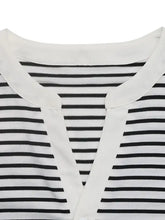 Striped Puff Sleeve Blouse for Women Woman T Shirts