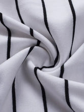 Striped Round Neck Short Sleeve T-Shirt Woman T Shirts