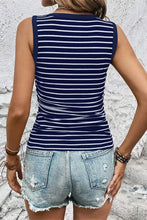 Striped Round Neck Tank Tanks & Camis