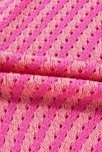 Striped V-Neck Button Up Cardigan Woman Outerwear