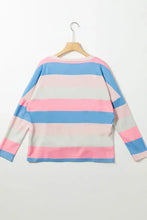 Striped V Neck Sweater for Women Woman T Shirts