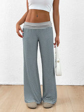 Striped Wide Leg Pants Stripe Woman Pants