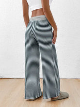 Striped Wide Leg Pants Woman Pants
