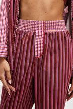 Striped Wide Leg Pants Woman Pants