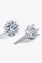 Stuck On You 4 Carat Moissanite Stud Earrings Earrings