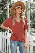 Surplice Half Sleeve T-Shirt Woman T Shirts