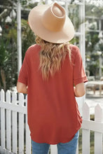 Surplice Half Sleeve T-Shirt Woman T Shirts