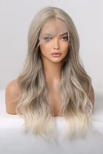 Synthetic long wave ombre wig with medium blonde highlights, cap included