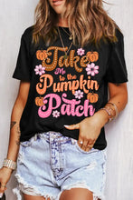 Pumpkin patch black tee with olive green mini skirt set