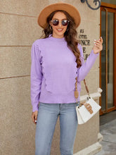 Tan Long Sleeve Sweater Pullover for Women Sweater Pullovers