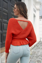 Tan Wrap Sweater with Tie Waist and Long Sleeve Length Sweater Pullovers