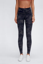 Taupe High Waisted Camouflage Leggings for Women Black Cameflage