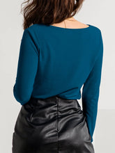 Teal Long Sleeve T Shirt for Women