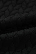 Texture Round Neck Long Sleeve Sweatshirt Woman Sweatshirts