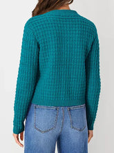 Textured Knit Button-Front Cardigan Cardigans