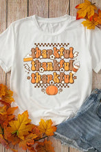 Thankful Graphic White T Shirt for Women Woman T Shirts
