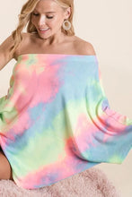 Tie Dye French Terry One Shoulder Top for Women