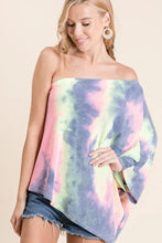 Tie Dye French Terry One Shoulder Top for Women