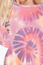 Tie-Dye Print Terry Long Sleeve Pullover for Women