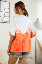 Tie-Dye Round Neck Tee Shirt Woman T Shirts