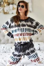 Tie Dye Soft Knit Jersey Pajama Set for Women Woman T Shirts