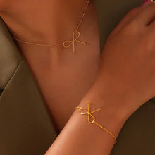 Titanium Steel Bow Bracelet Bracelets