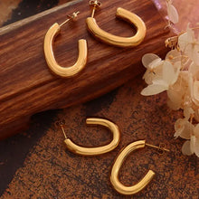 Titanium Steel Gold-Plated Earrings Earrings