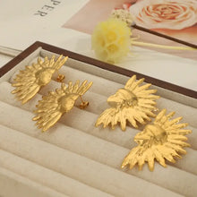 Titanium Steel Gold-Plated Earrings Earrings