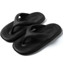 Toe Post Platform Slippers Black Woman Slippers